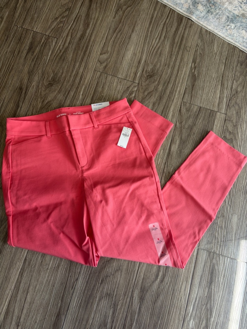 Old Navy Coral high rise pixie skinny ankle - Picture 3 of 5